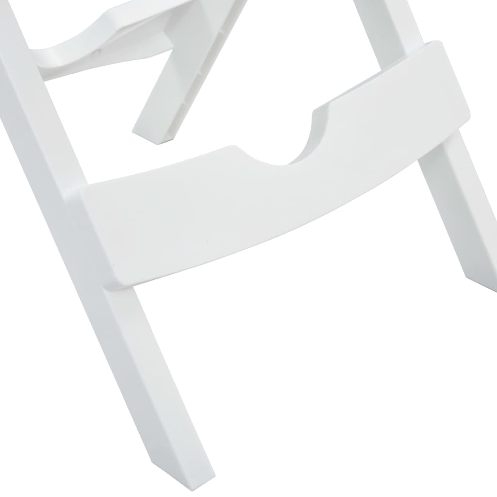 Gartentisch Klappbar 45,5 x 38,5 x 50 cm Weiss